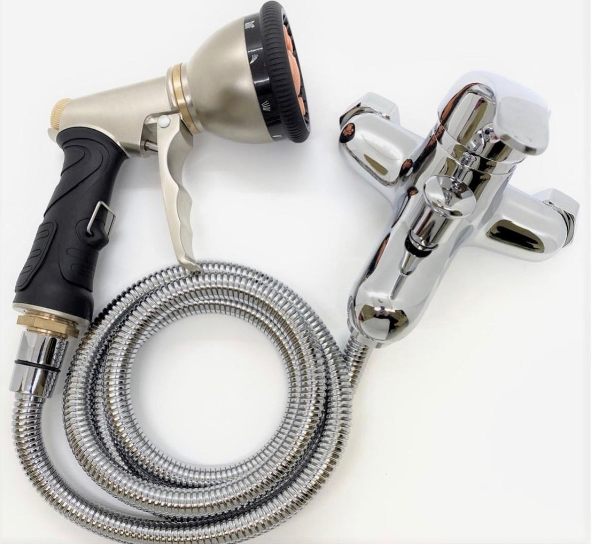 Aeolus dog bath shower hose, sprayer and mixer tap set