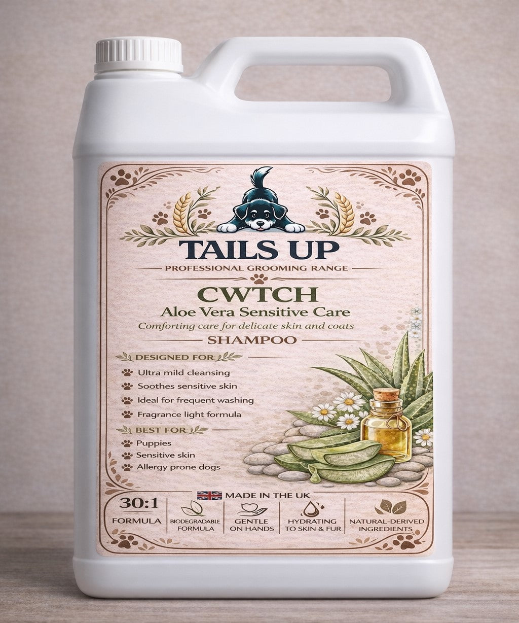 Cwtch – Aloe Vera Sensitive Shampoo. Available from June