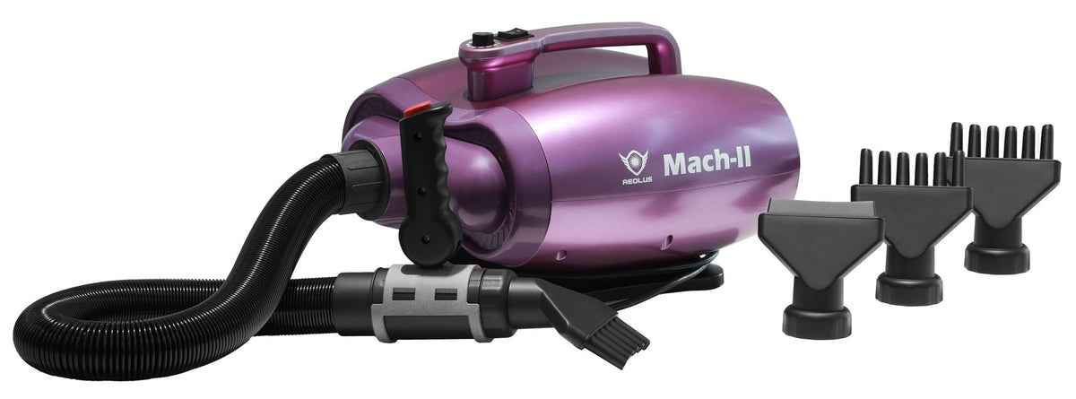 Aeolus Mach II professional high velocity dog grooming dryer with grooming nozzles