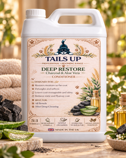 Tails Up Deep Restore Charcoal and Aloe Vera Dog Conditioner