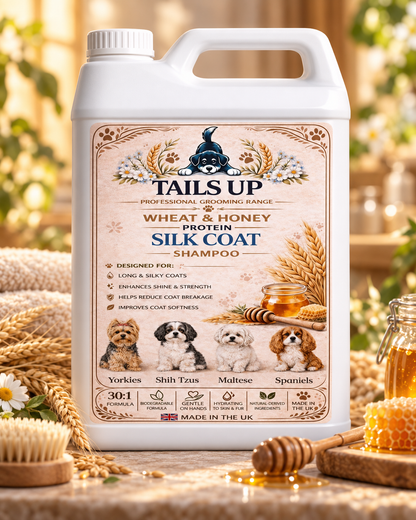 Tails Up Wheat and Honey Protein Silk Coat Dog Shampoo